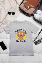 Load image into Gallery viewer, Home Is Where My Dog Is Mens Half Sleeves T-shirt- KidsFashionVilla