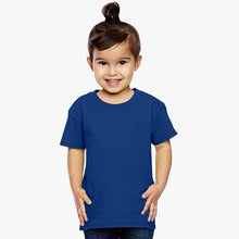 Load image into Gallery viewer, Girl Plain Royal Blue T-shirt -KidsFashionVilla