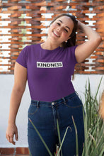 Load image into Gallery viewer, Kindness Women Half Sleeves T-shirt- KidsFashionVilla