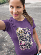 Load image into Gallery viewer, Hear No Evil Women Half Sleeves T-shirt- KidsFashionVilla