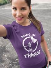 Load image into Gallery viewer, Bring Me Thanos Women Half Sleeves T-shirt- KidsFashionVilla
