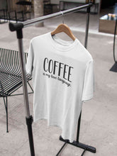 Load image into Gallery viewer, Coffee Is My Love Language Women Half Sleeves T-shirt- KidsFashionVilla