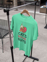 Load image into Gallery viewer, Cats Before Guys Women Half Sleeves T-shirt- KidsFashionVilla