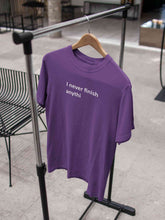 Load image into Gallery viewer, Never Finish Mens Half Sleeves T-shirt- KidsFashionVilla