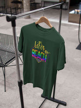 Load image into Gallery viewer, Life Is A Beach Mens Half Sleeves T-shirt- KidsFashionVilla