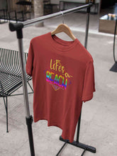 Load image into Gallery viewer, Life Is A Beach Mens Half Sleeves T-shirt- KidsFashionVilla