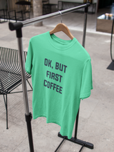 Load image into Gallery viewer, Okay But Coffee First Kareena Kapoor Celebrity T-shirt- KidsFashionVilla