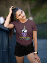Load image into Gallery viewer, Theme Inspired By Wednesday Women Half Sleeves T-shirt- KidsFashionVilla