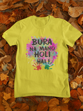 Load image into Gallery viewer, Bura Na Mano Holi Hai Women Half Sleeves T-shirt- KidsFashionVilla