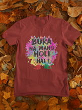 Load image into Gallery viewer, Bura Na Mano Holi Hai Women Half Sleeves T-shirt- KidsFashionVilla