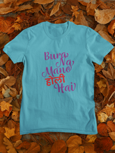 Load image into Gallery viewer, Bura Na Mano Holi Hai Women Half Sleeves T-shirt- KidsFashionVilla