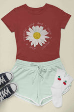 Load image into Gallery viewer, Wonderful World And I Think To My Self What A Slogan Women Half Sleeves T-shirt- KidsFashionVilla