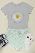 Load image into Gallery viewer, Wonderful World And I Think To My Self What A Slogan Women Half Sleeves T-shirt- KidsFashionVilla