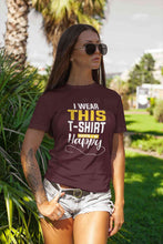 Load image into Gallery viewer, Happy Women Half Sleeves T-shirt- KidsFashionVilla