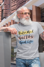 Load image into Gallery viewer, Good Vibes Mens Half Sleeves T-shirt- KidsFashionVilla