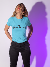 Load image into Gallery viewer, Hiking Heartbeat Women Half Sleeves T-shirt- KidsFashionVilla