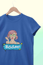 Load image into Gallery viewer, Boom Women Half Sleeves T-shirt- KidsFashionVilla