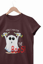 Load image into Gallery viewer, Here For The Boos Women Half Sleeves T-shirt- KidsFashionVilla