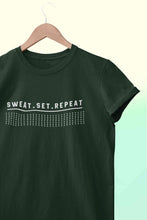 Load image into Gallery viewer, Sweat Set Repeat Women Half Sleeves T-shirt- KidsFashionVilla