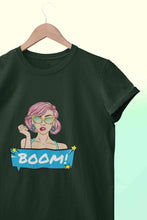 Load image into Gallery viewer, Boom Women Half Sleeves T-shirt- KidsFashionVilla