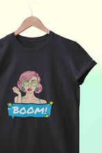 Load image into Gallery viewer, Boom Women Half Sleeves T-shirt- KidsFashionVilla