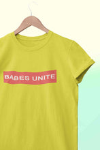 Load image into Gallery viewer, Babes Unite Women Half Sleeves T-shirt- KidsFashionVilla