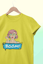 Load image into Gallery viewer, Boom Women Half Sleeves T-shirt- KidsFashionVilla