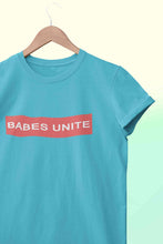 Load image into Gallery viewer, Babes Unite Women Half Sleeves T-shirt- KidsFashionVilla