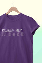 Load image into Gallery viewer, Sweat Set Repeat Women Half Sleeves T-shirt- KidsFashionVilla