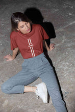 Load image into Gallery viewer, Strip Nasa Women Half Sleeves T-shirt- KidsFashionVilla