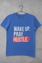 Load image into Gallery viewer, Wake Pray Hustle Women Half Sleeves T-shirt- FunkyTeesClub - Funky Tees Club
