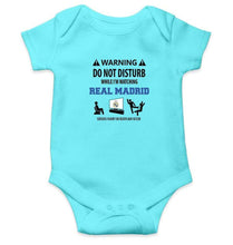 Load image into Gallery viewer, Warning Real Madrid Rompers for Baby Boy- FunkyTradition FunkyTradition