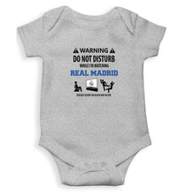 Load image into Gallery viewer, Warning Real Madrid Rompers for Baby Boy- FunkyTradition FunkyTradition