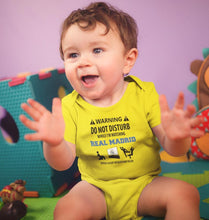 Load image into Gallery viewer, Warning Real Madrid Rompers for Baby Boy- FunkyTradition FunkyTradition