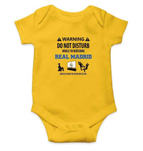 Load image into Gallery viewer, Warning Real Madrid Rompers for Baby Boy- FunkyTradition FunkyTradition