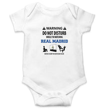 Load image into Gallery viewer, Warning Real Madrid Rompers for Baby Boy- FunkyTradition FunkyTradition