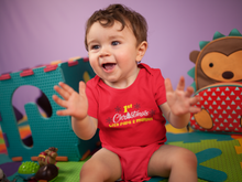 Load image into Gallery viewer, First Christmas With Papa and Mummy Christmas Rompers for Baby Boy- KidsFashionVilla