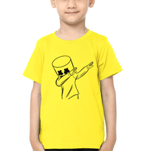 Load image into Gallery viewer, Marshmello Logo Half Sleeves T-Shirt for Boy-KidsFashionVilla