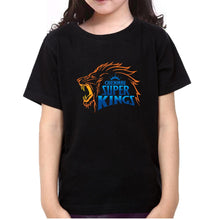 Load image into Gallery viewer, IPL CSK Chennai SuperKings Half Sleeves T-Shirt For Girls -KidsFashionVilla