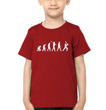 Load image into Gallery viewer, Cricket Evolution Half Sleeves T-Shirt for Boys and Kids-KidsFashionVilla