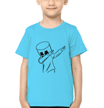 Load image into Gallery viewer, Marshmello Logo Half Sleeves T-Shirt for Boy-KidsFashionVilla