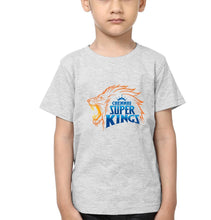 Load image into Gallery viewer, IPL CSK Chennai SuperKings Half Sleeves T-Shirt for Boys and Kids-KidsFashionVilla