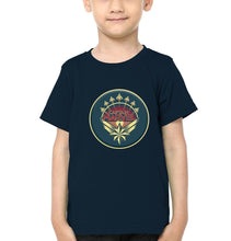 Load image into Gallery viewer, Captain Marvel Logo Half Sleeves T-Shirt for Boy-KidsFashionVilla