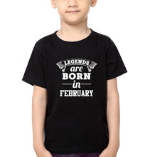 Load image into Gallery viewer, Legends are Born in February Half Sleeves T-Shirt for Boy-KidsFashionVilla
