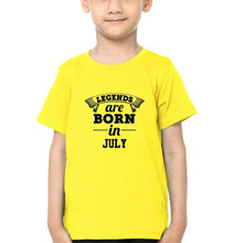 Load image into Gallery viewer, Legends are Born in July Half Sleeves T-Shirt for Boy-KidsFashionVilla
