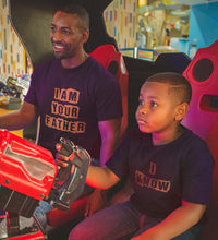 Load image into Gallery viewer, Iam Your Father I Know Father and Son Matching T-Shirt- KidsFashionVilla