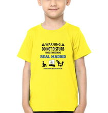 Load image into Gallery viewer, Warning Real Madrid Half Sleeves T-Shirt for Boy-KidsFashionVilla