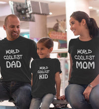 Load image into Gallery viewer, World Coolest Family Half Sleeves T-Shirts-KidsFashionVilla