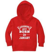 Load image into Gallery viewer, Legends are Born in January Girl Hoodies-KidsFashionVilla
