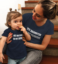 Load image into Gallery viewer, My Daughter Is My Princess My Mother Is My Queen Mother and Daughter Matching T-Shirt- KidsFashionVilla